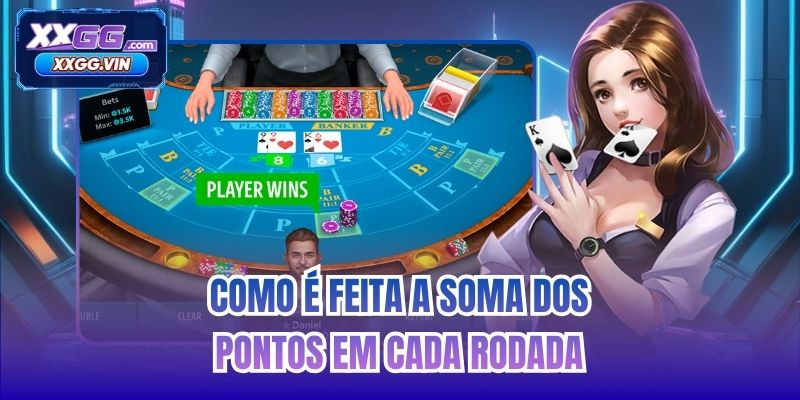 Como é feita a soma dos pontos em cada rodada