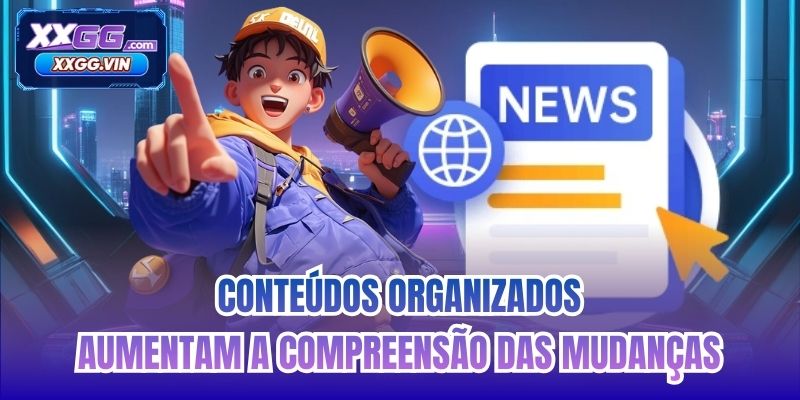 Conteúdos organizados aumentam a compreensão das mudanças