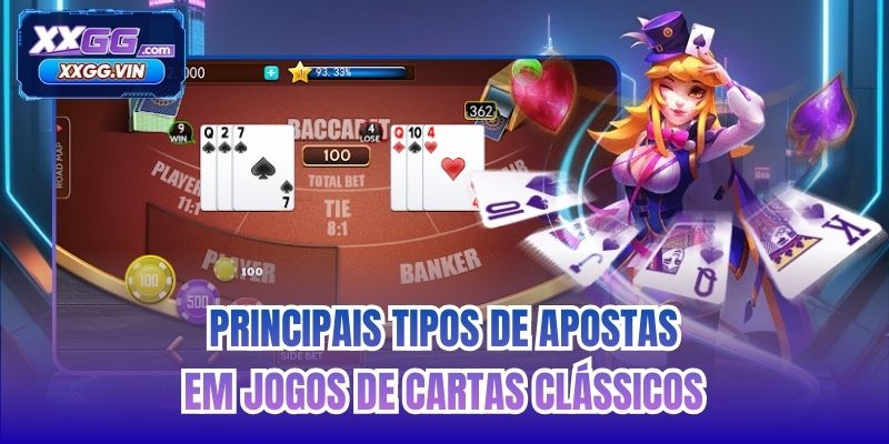 Principais tipos de apostas em jogos de cartas clássicos